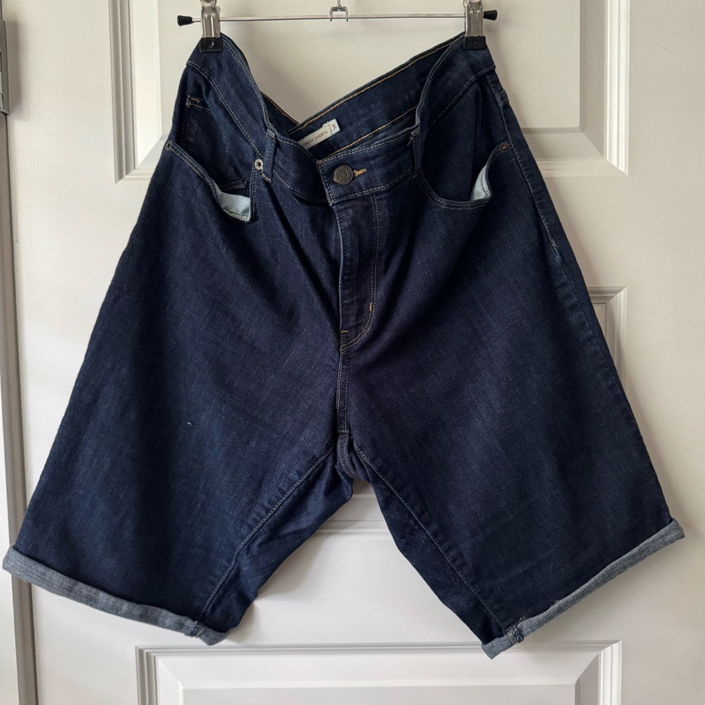 Levi’s Dark Blue Denim Classic Bermuda Shorts 31